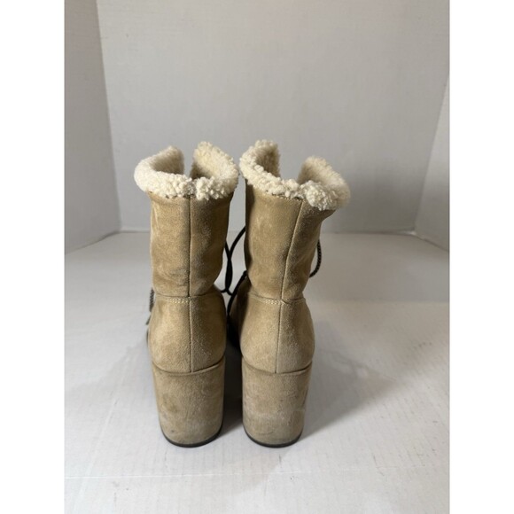 Stuart Weitzman Boots  Women's YUKON MOJAVE SUEDE Lace-up MRSP $545 Size 8.5 - Picture 3 of 16